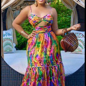 Summer Cut Out Maxi Dress
